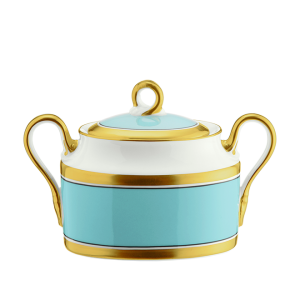 Ginori Contessa Indaco Sugar Bowl w/ Cover - 5oz.